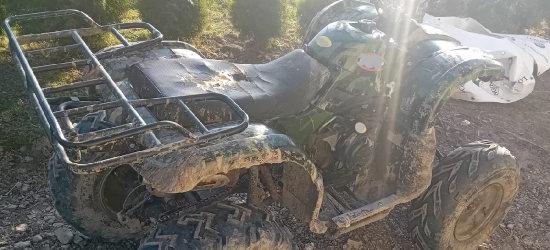 IZDEBKI: Wypadek na quadzie. 31-latka uderzyła w bariery i trafiła do szpitala