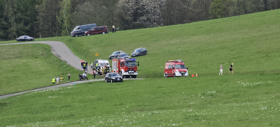 BEZMIECHOWA DOLNA: Motocyklista wypadł z drogi (FOTO)