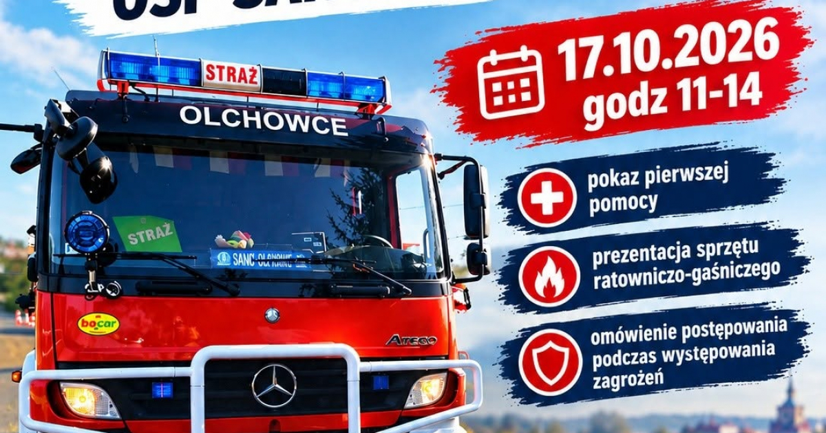Odwiedź remizę OSP Olchowce! Strażacy zapraszają na Dzień Otwarty