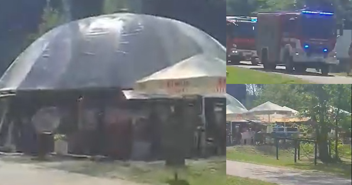 Pożar cukierni w Polańczyku. Przyczyną instalacja elektryczna [VIDEO]