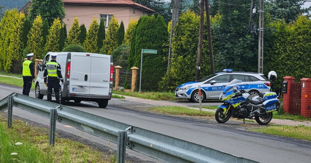 Poranna akcja policji na drogach powiatu sanockiego