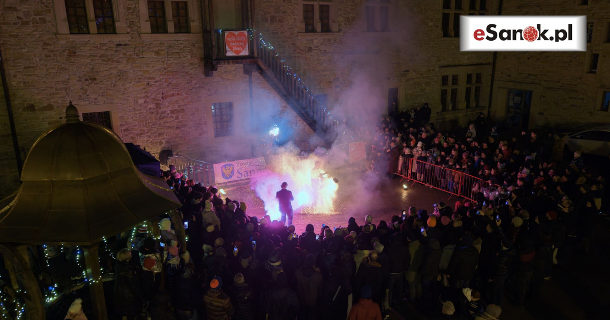 Ogniste Światełko do Nieba w Sanoku. Tak zakończył się finał WOŚP. ZOBACZ VIDEO!