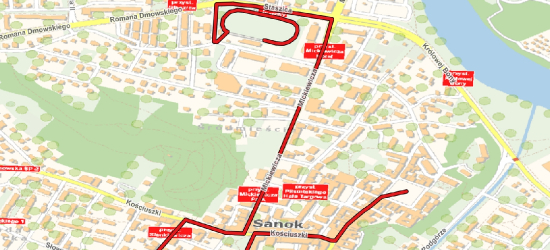 SANOK: Uwaga kierowcy! Utrudnienia w ruchu w związku z organizacją Biegu Tropem Wilczym