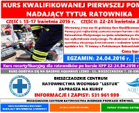 KURS KWALIFIKOWANEJ PIERWSZEJ POMOCY   NADAJĄCY TYTUŁ RATOWNIKA