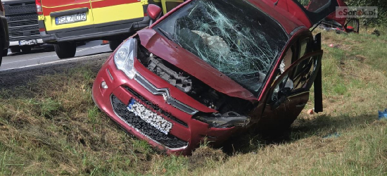 ZAGÓRZ: Zderzenie dwóch pojazdów na serpentynach. Jedna osoba trafiła do szpitala [VIDEO, ZDJĘCIA]