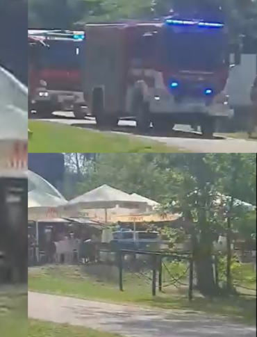 Pożar cukierni w Polańczyku. Przyczyną instalacja elektryczna [VIDEO]