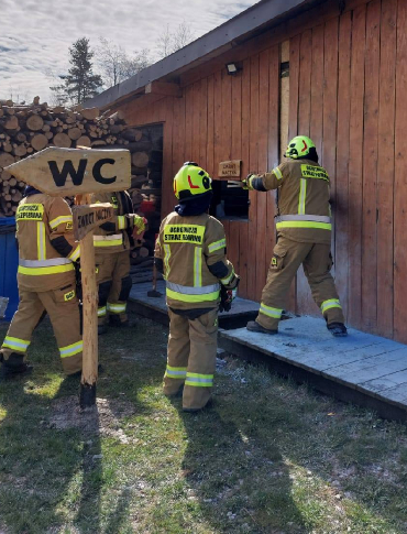 Pożar w radoszyckim „Na Wypale”. Szybka reakcja uratowała kultowe miejsce [ZDJĘCIA]