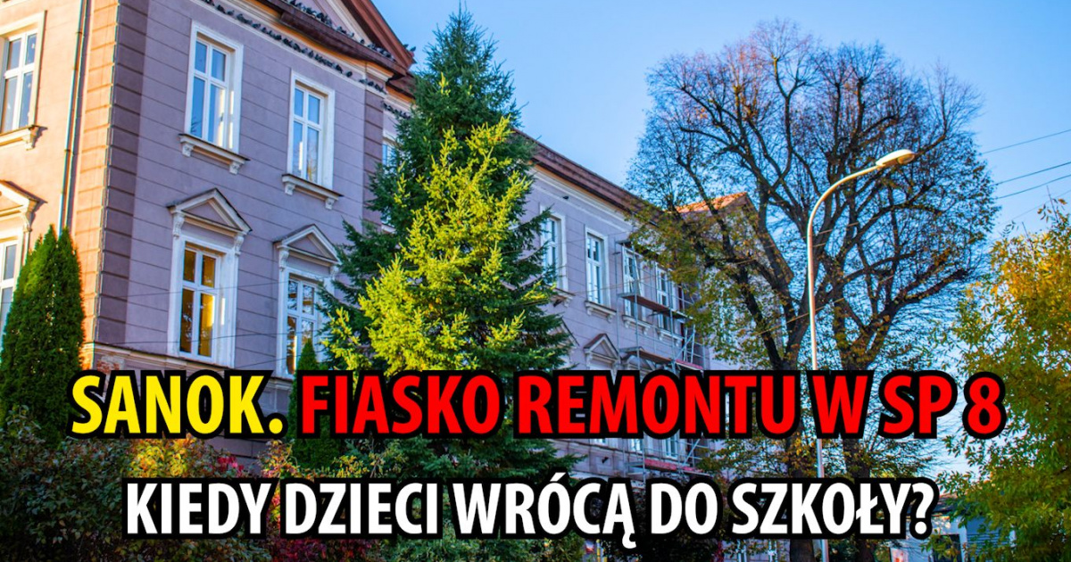 SANOK. Fiasko remontu SP 8. Kiedy dzieci wrócą do szkoły? (ZDJĘCIA)