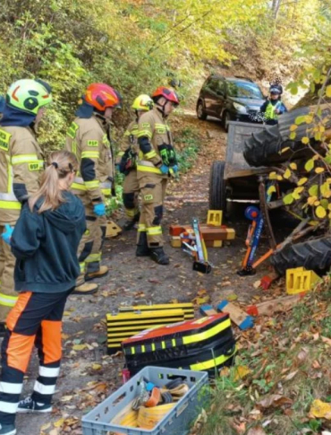 Śmiertelny wypadek w Przysietnicy. Ciągnik przygniótł 76-letniego mężczyznę