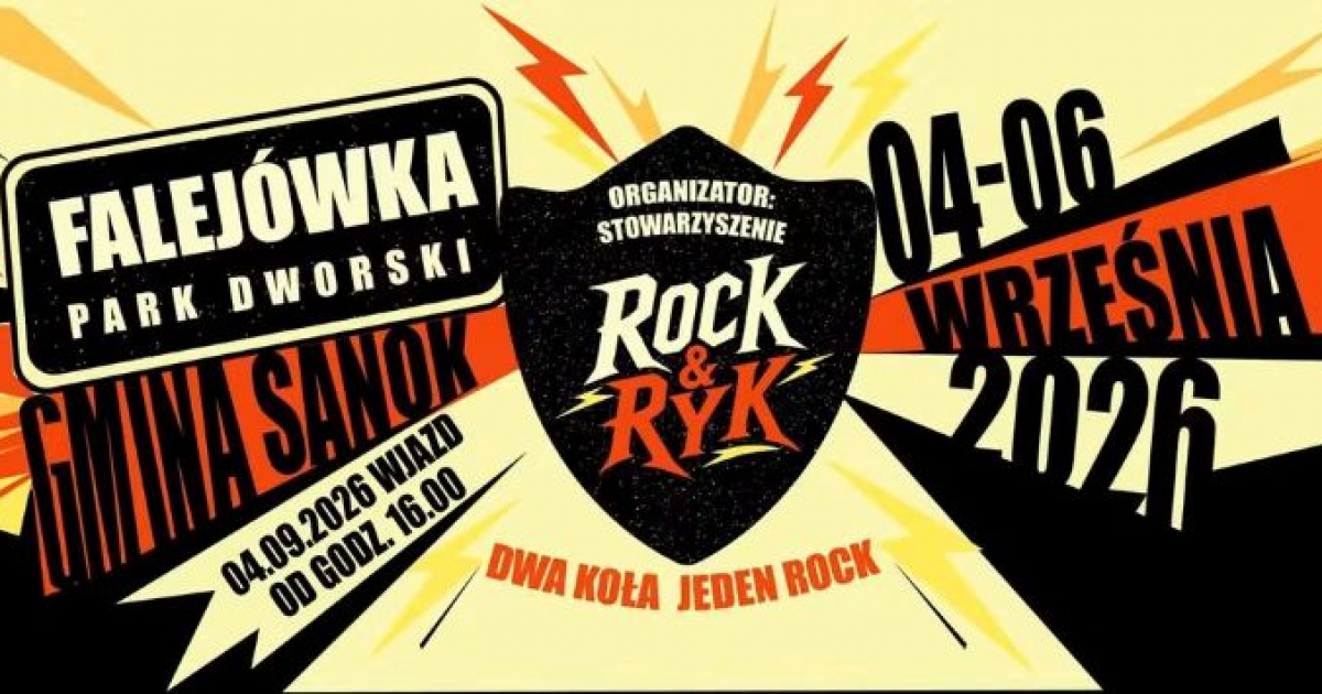 GMINA SANOK: Ryk silników i rockowe brzmienia w Falejówce!