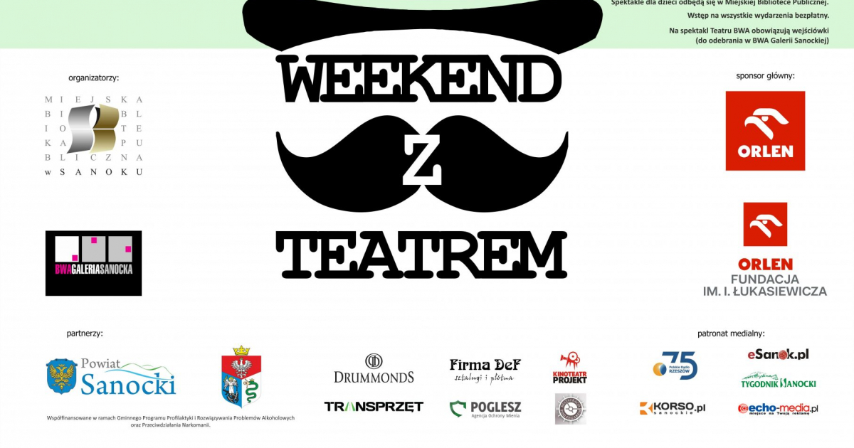 Artystyczne święto w Sanoku. Zbliża się Weekend z Teatrem