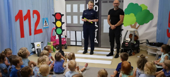 „Policyjna nuta bezpieczeństwa” w żłobku miejskim w Ustrzykach Dolnych