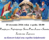 Parafia Najświętszego Serca Pana Jezusa zaprasza na koncert kolęd (TRANSMISJA VIDEO NA ŻYWO)