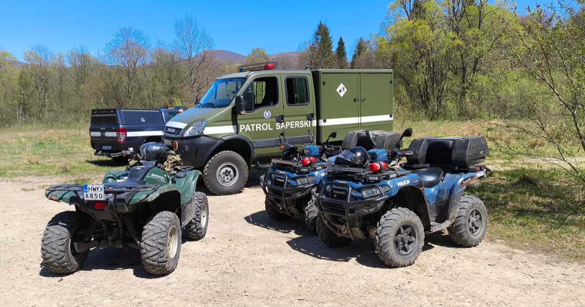 BIESZCZADY: Groźny granat moździerzowy zneutralizowany przez saperów