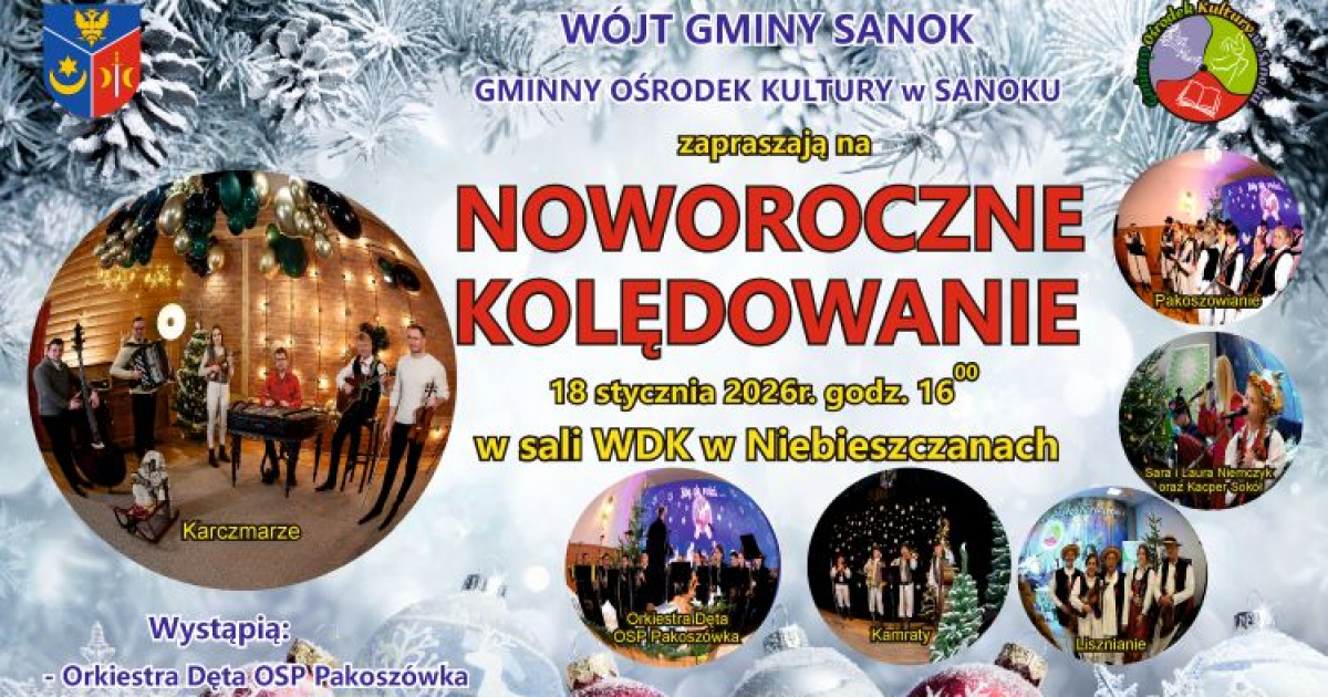 GMINA SANOK: „Noworoczne Kolędowanie” w Niebieszczanach