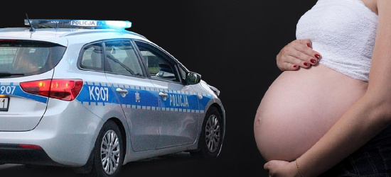 BESKO. Policjanci eskortowali do szpitala rodzącą kobietę