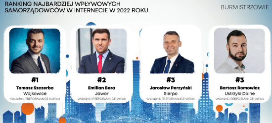 Burmistrz Ustrzyk Dolnych wśród najbardziej wpływowych samorządowców w Polsce