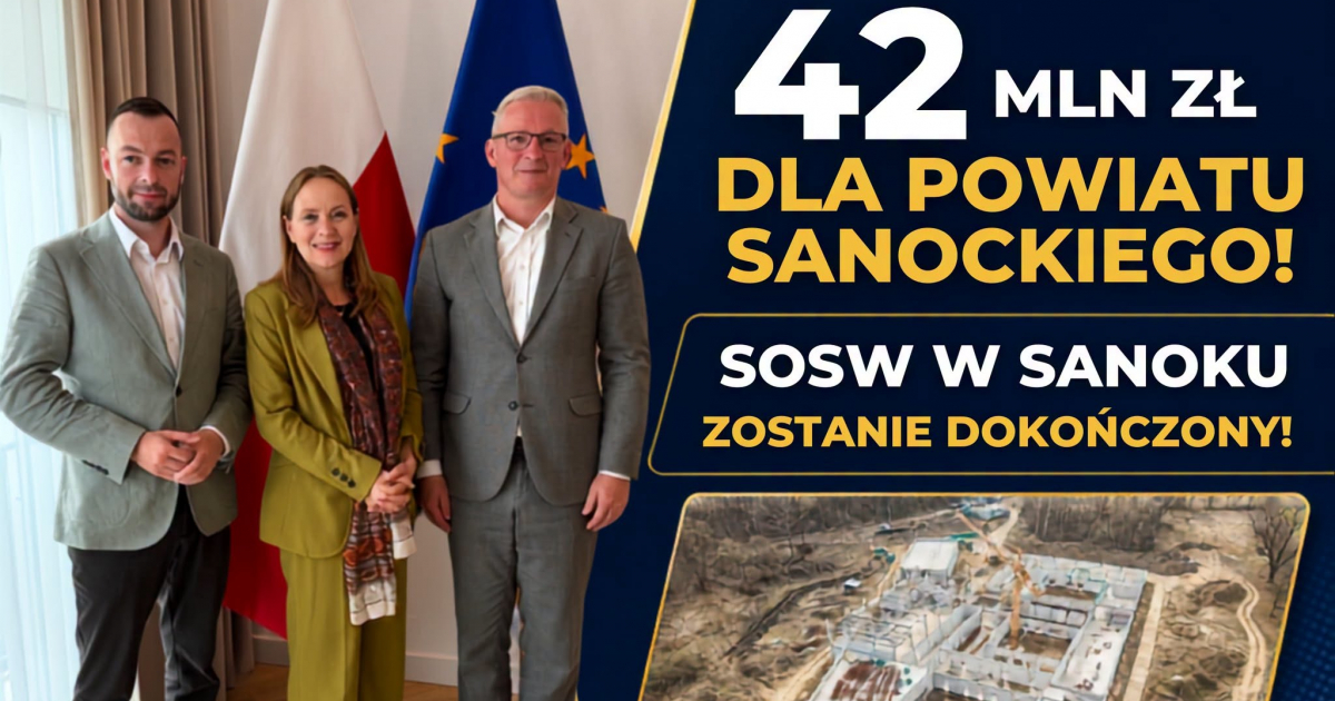 Jest decyzja ministerstwa. Budowa SOSW w Sanoku zostanie dokończona!