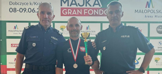 Sanocki policjant ze srebrnym medalem mistrzostw Polski w kolarstwie! (ZDJĘCIA)