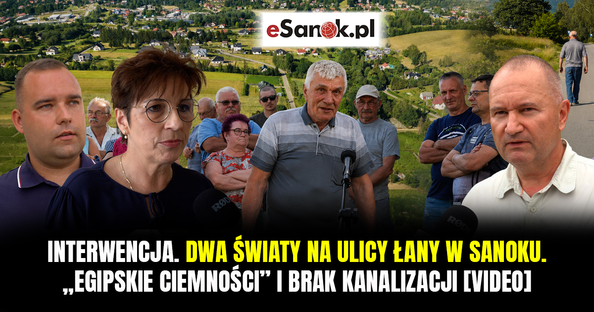 INTERWENCJA. Dwa światy na ulicy Łany w Sanoku. „Egipskie ciemności” i brak kanalizacji [VIDEO]