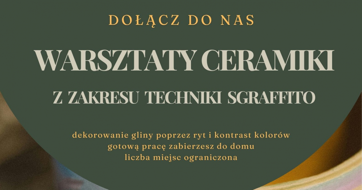 MRZYGŁÓD: Warsztaty ceramiki z zakresu techniki sgraffito. Ruszają zapisy