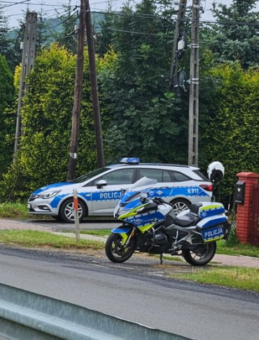 Poranna akcja policji na drogach powiatu sanockiego
