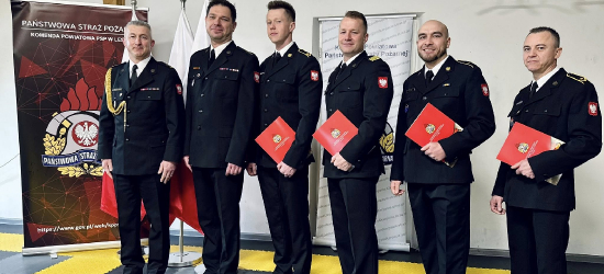 Strażacy z Leska awansowali na wyższe stanowiska [ZDJĘCIA]