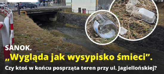 SANOK. „Wygląda jak wysypisko śmieci”. Czy ktoś w końcu posprząta teren przy ul. Jagiellońskiej? [VIDEO, ZDJĘCIA]