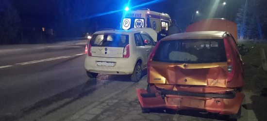 Groźne zderzenie dwóch pojazdów w Bliznem (FOTO)
