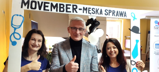 Powiat Sanocki włącza się w akcję Movember. Samorządowcy zachęcają mężczyzn do badań profilaktycznych [ZDJĘCIA]