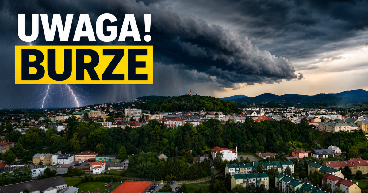 UWAGA! Ostrzeżenie przed burzami z gradem! Alert IMGW pierwszego stopnia
