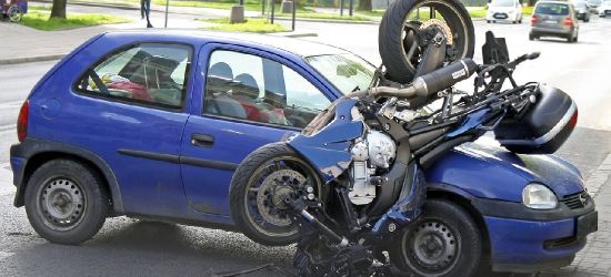 SANOK: Zderzenie motocykla z osobówką
