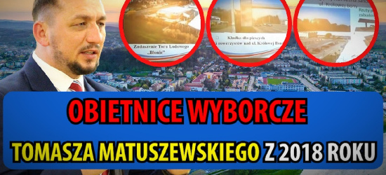 Takie obietnice wyborcze złożył Tomasz Matuszewski na konwencji w 2018 roku (VIDEO)