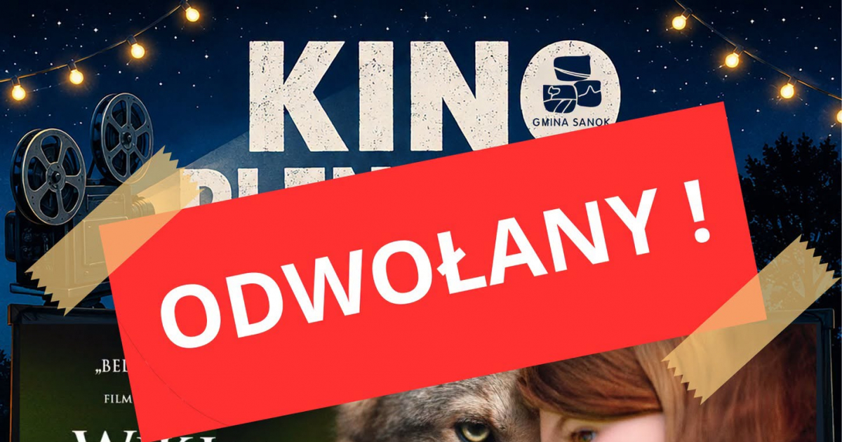 Kino plenerowe w Srogowie Dolnym ODWOŁANE