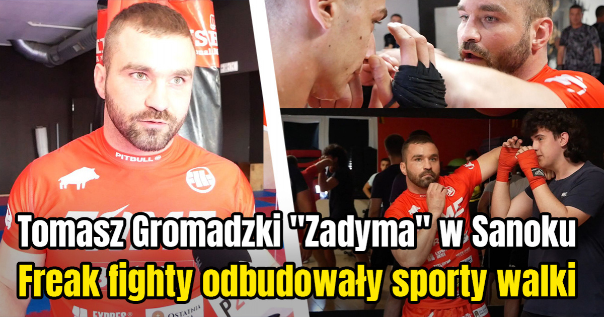SANOK: Sporty walki coraz bardzie popularne. Tomasz „Zadyma” Gromadzki poprowadził trening! (VIDEO)