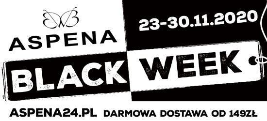 BLACK WEEK w Sklepie Obuwniczym ASPENA! Darmowa dostawa od 149 zł!