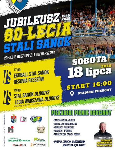Legia Warszawa wraca na Wierchy! Wielkie piłkarskie święto z okazji 80-lecia Stali Sanok