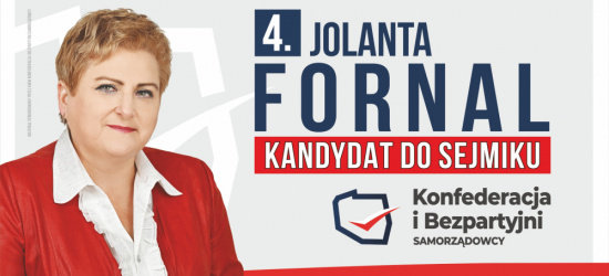 JOLANTA FORNAL. Zaproszenie na spotkanie wyborcze