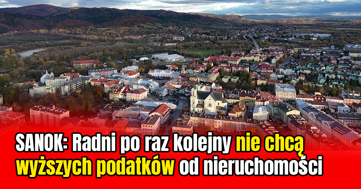 Radni znów powiedzieli „nie”! Nie będzie podwyżek podatków w Sanoku [VIDEO]