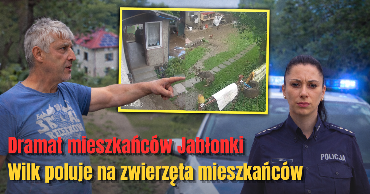 Wilk sieje postrach w Jabłonce. Porywa kury i podchodzi pod zabudowania [VIDEO]