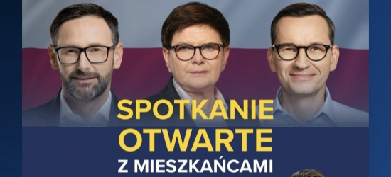 Daniel Obajtek, Beata Szydło i Mateusz Morawiecki spotkają się z mieszkańcami Brzozowa