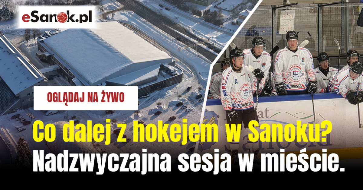 Co dalej z hokejem w Sanoku? Jutro nadzwyczajna sesja w mieście. OGLĄDAJ NA ŻYWO