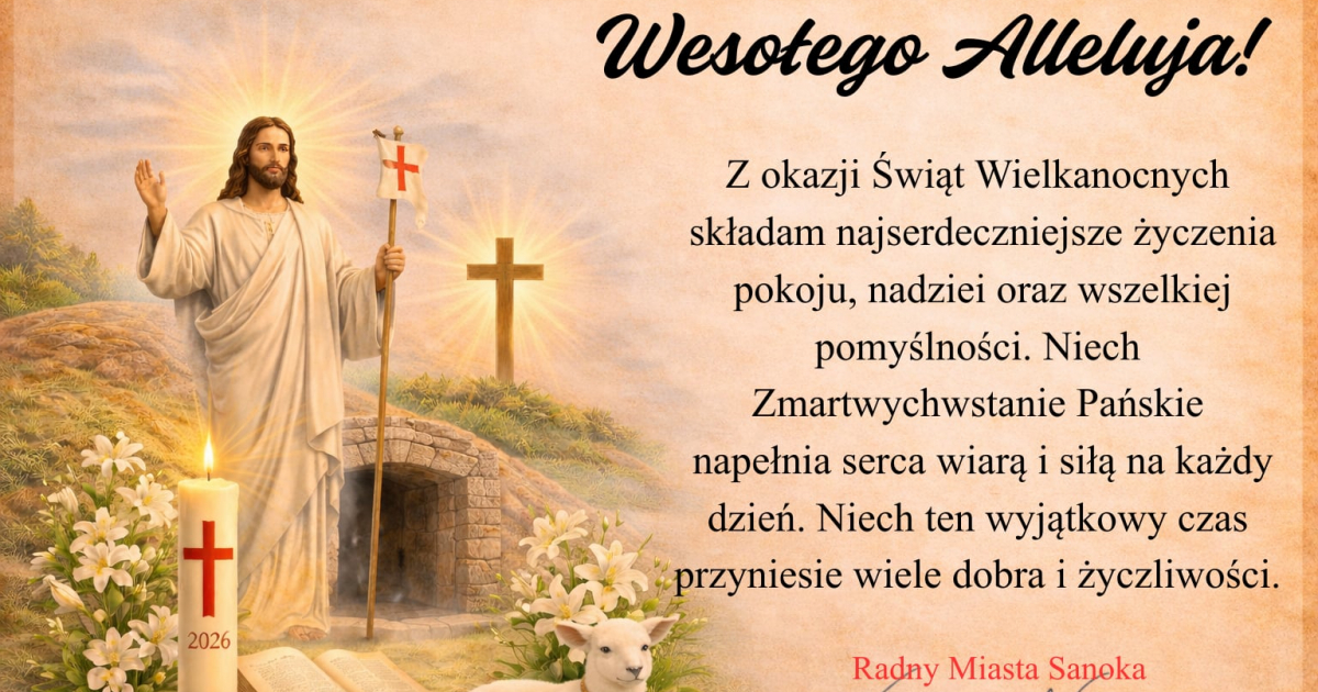 Wielkanocne życzenia od Radnego Miasta Sanoka Grzegorza Nogaja [VIDEO]