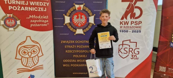 Uczeń z Pobiedna wśród najlepszych w Polsce! Dominik Obuch na podium turnieju OTWP
