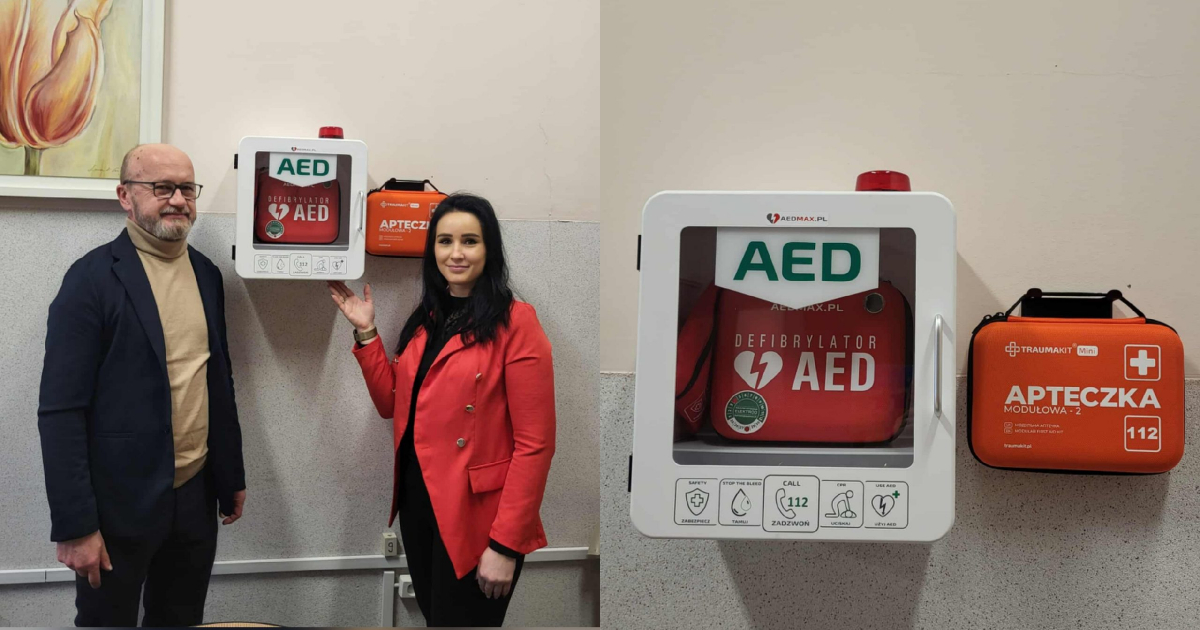 GMINA ZAGÓRZ: Szkoła Podstawowa w Tarnawie Dolnej z nowym defibrylatorem AED – pierwsza taka placówka w okolicy