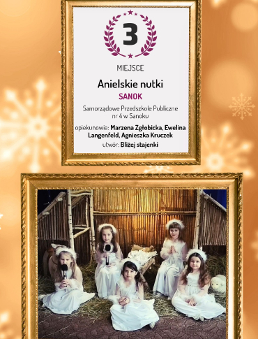 Zespół Anielskie Nutki z SPP4 w Sanoku zdobywa III miejsce w „Muzycznej Kurtynie” [VIDEO]