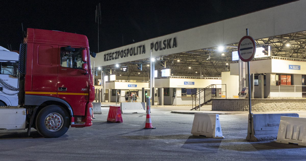 Straż Graniczna zatrzymała nietrzeźwego kierowcę ciężarówki