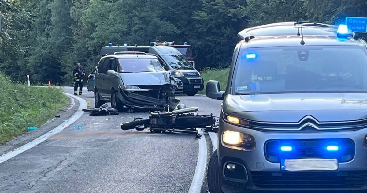 Tragiczny wypadek w Wujskiem. Nie żyje 48-letni motocyklista [ZDJĘCIA]