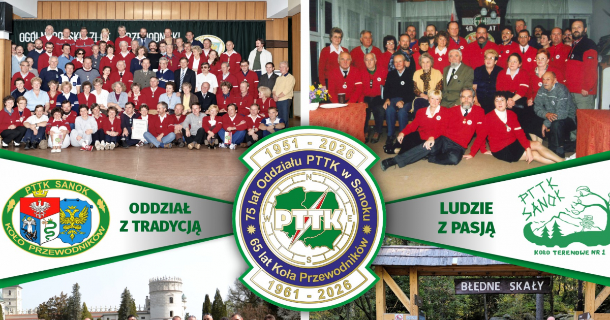 Sanockie PTTK świętuje wielkie jubileusze! 75 lat Oddziału „Ziemia Sanocka” i 65 lat Koła Przewodników