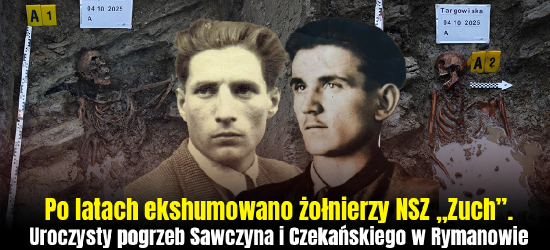 RYMANÓW: Powrót dowódcy i jego podkomendnego. Uroczysty pogrzeb żołnierzy oddziału „Zuch”